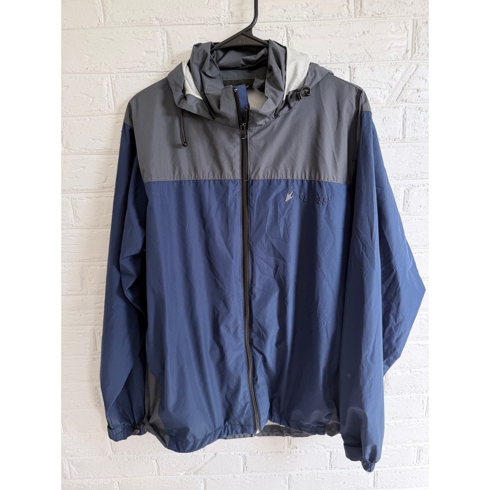 frogg toggs Outerwear Jacket Blue Gray Hooded Lightweight S M